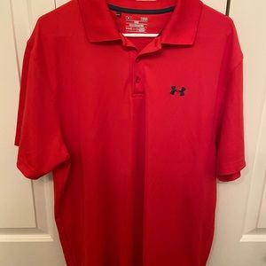 Under Armour men’s heat gear Large polo shirt